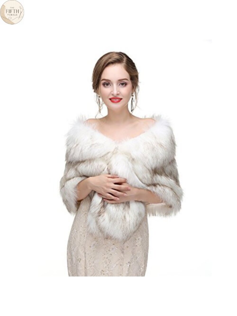 Faux Fur Shawl Wrap Cape Bridal Wedding Party Formal